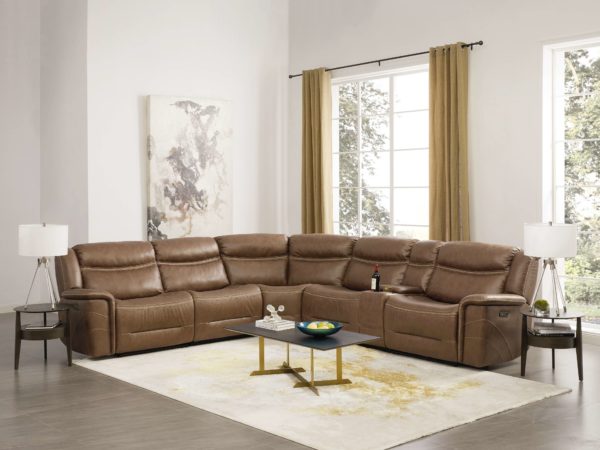 Glenvale - Chocolate - Left Arm Facing Zero Wall Power Recliner, Armless Chair, Wedge, Power Armless Recliner, Console with Storage, Right Arm Facing Zero Wall Power Recliner Sectional