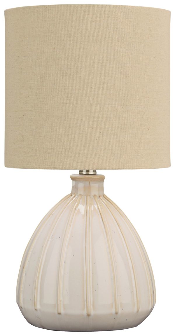 Grantner - Off White - Ceramic Table Lamp (1/CN)