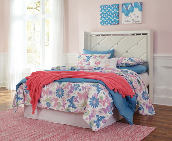 Dreamur - Champagne - Full Panel Headboard with Bolt on Metal Frame