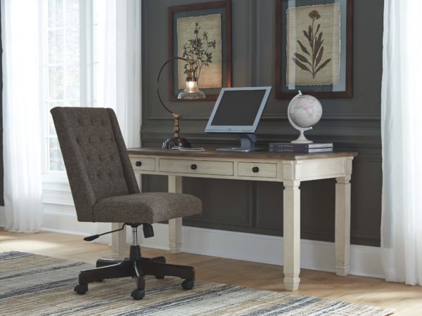 Bolanburg - Two-tone - 2 Pc. - Home Office Desk, Swivel Chair