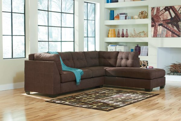 Maier - Walnut - Left Arm Facing Sofa, Right Arm Facing Corner Chaise Sectional