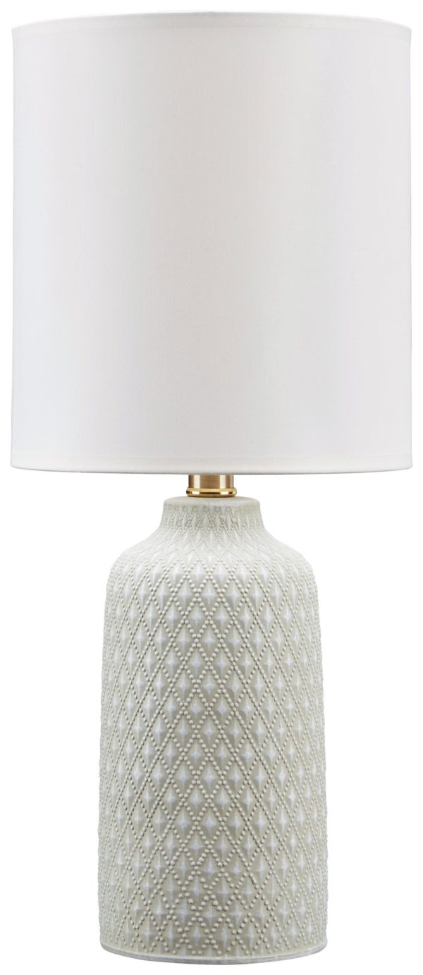 Donnford - Gray - Ceramic Table Lamp (1/CN)
