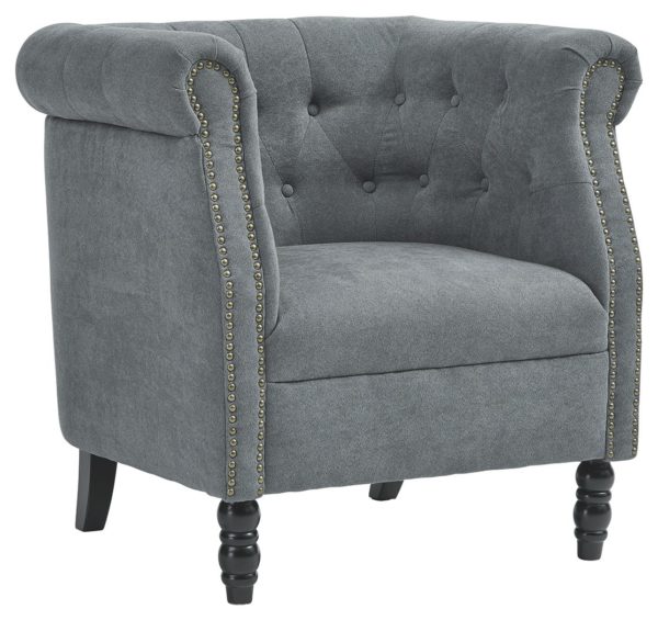 Jacquelyne - Slate Blue - Accent Chair