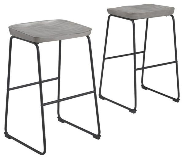 Showdell - Gray/Black - Tall Barstool (2/CN)