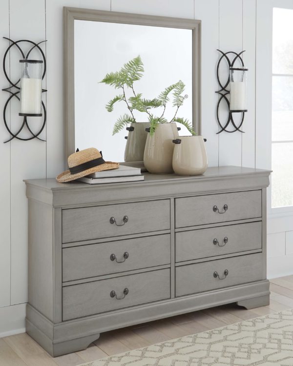 Kordasky - Gray - Dresser, Mirror