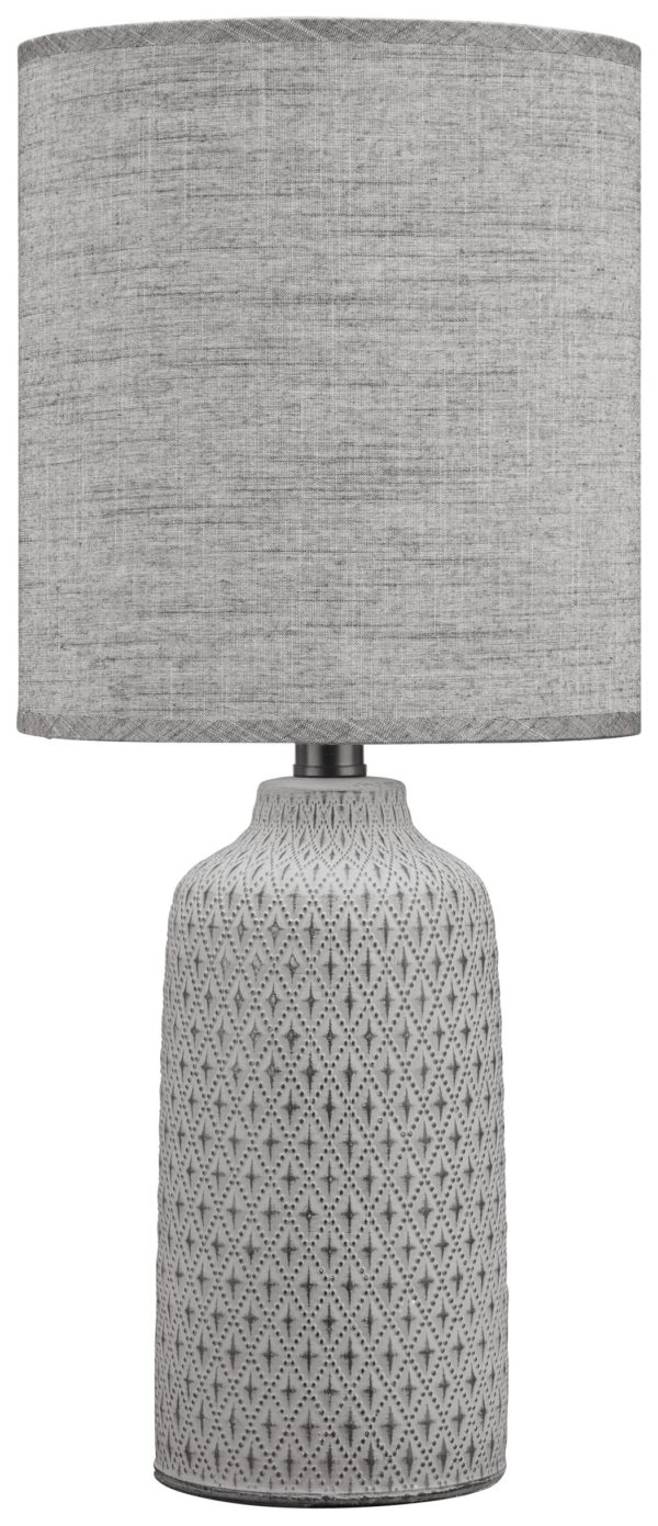Donnford - Charcoal - Ceramic Table Lamp (1/CN)