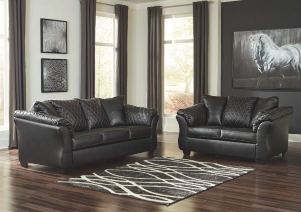 Betrillo - Black - 2 Pc. - Sofa, Loveseat