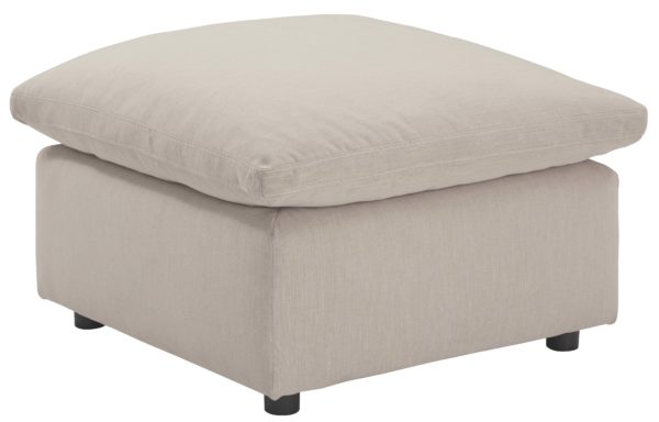 Savesto - Ivory - Oversized Accent Ottoman