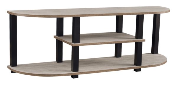 Bertmond - Light Brown/Black - TV Stand