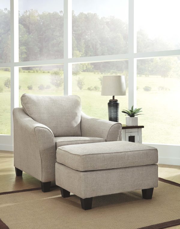 Abney - Driftwood - 2 Pc. - Chair with Ottoman