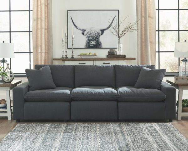 Savesto - Charcoal - Sectional Sofa