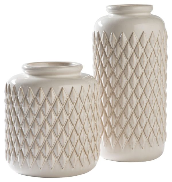 Edwinna - Cream - Vase Set (2/CN)