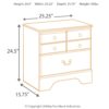 Bittersweet - Light Brown - Two Drawer Night Stand - Image 8