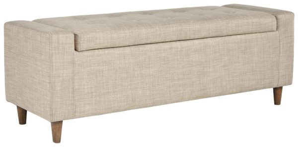 Winler - Light Beige - Upholstered Accent Bench