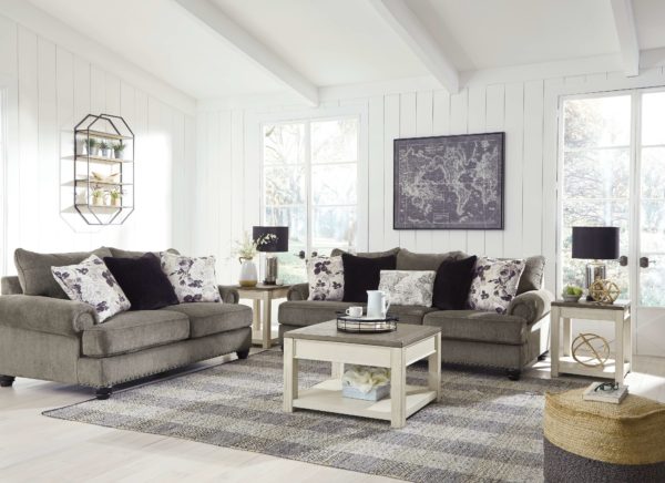 Sembler - Cobblestone - 5 Pc. - Sofa, Loveseat, Bolanburg Lift Top Cocktail Table, 2 End Tables