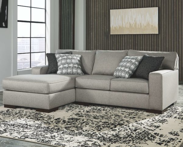 Marsing Nuvella - Slate - Left Arm Facing Corner Chaise, Right Arm Facing Loveseat Sectional