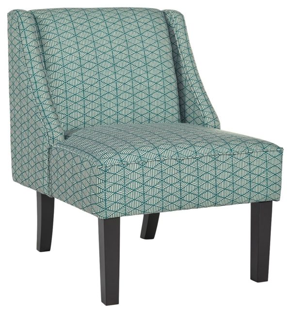 Janesley - Teal/Cream - Accent Chair