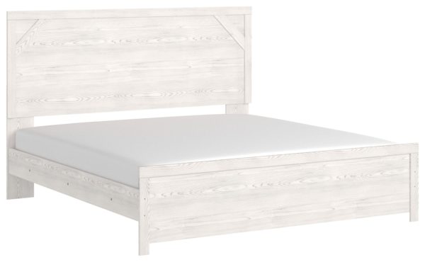 Gerridan - White/Gray - King Panel Bed