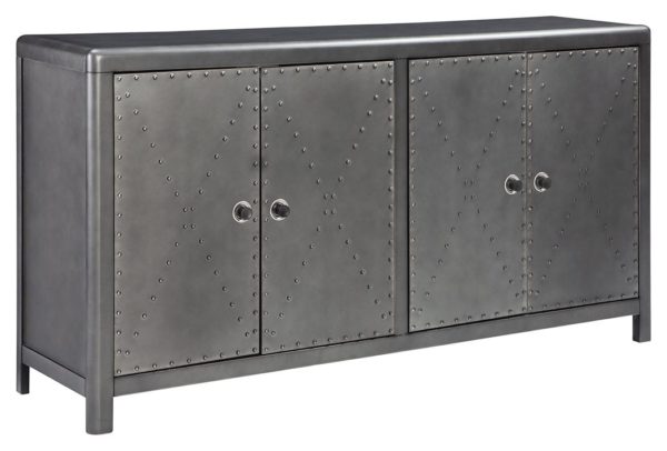 Rock - Gunmetal Finish - Accent Cabinet
