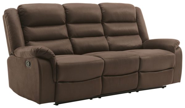 Welota - Brown - REC Sofa w/Drop Down Table