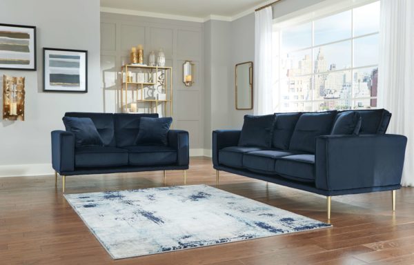 Macleary - Navy - 2 Pc. - Sofa, Loveseat