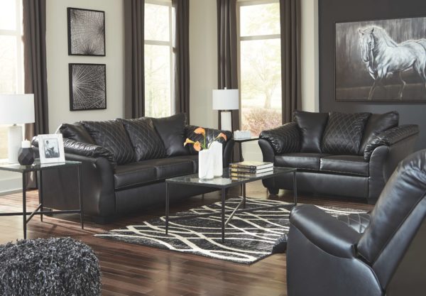 Betrillo - Black - 3 Pc. - Sofa, Loveseat, Rocker Recliner