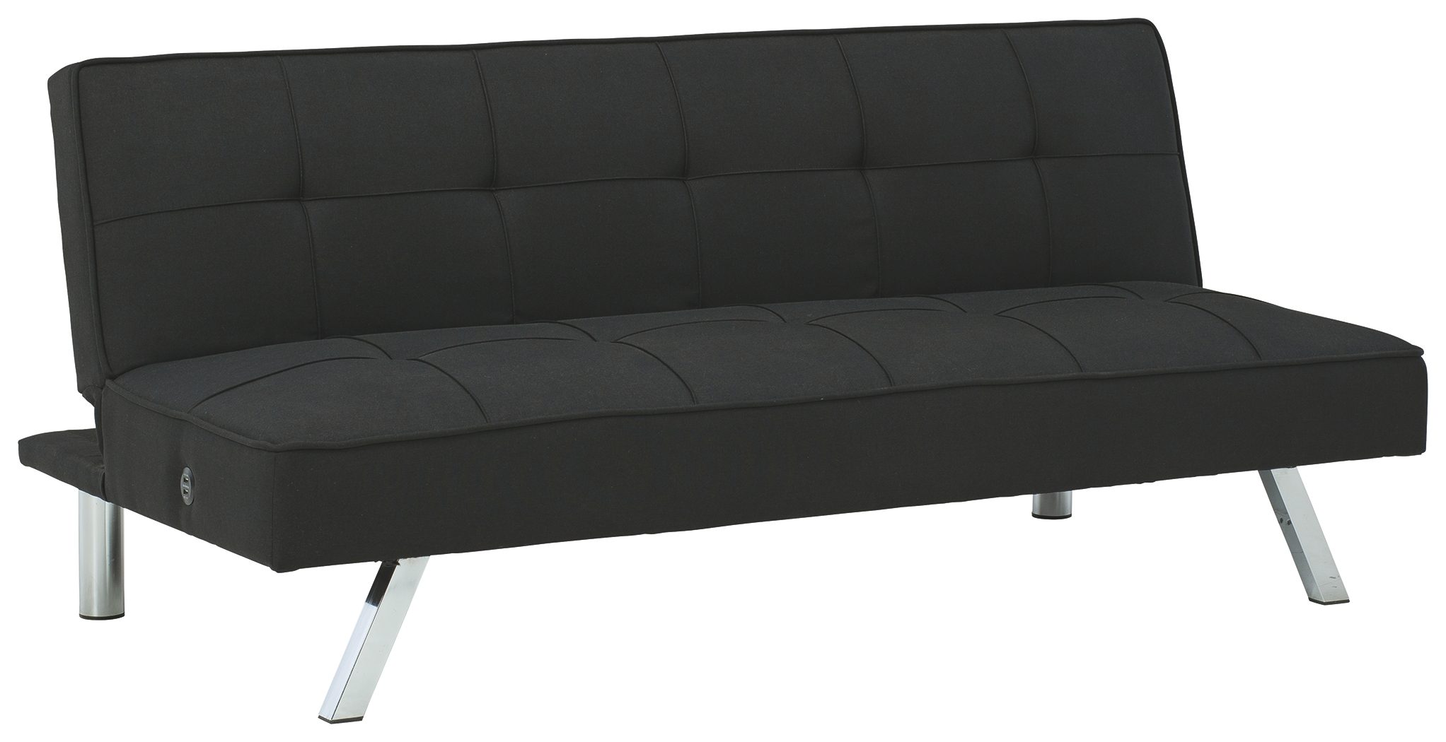Santini - Black - Flip Flop Armless Sofa