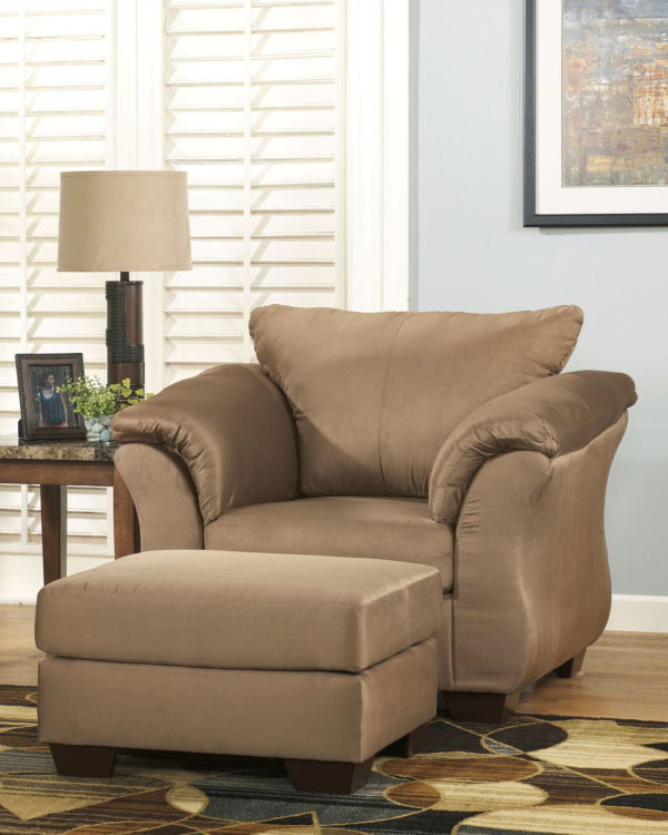 Darcy - Mocha - 2 Pc. - Chair with Ottoman