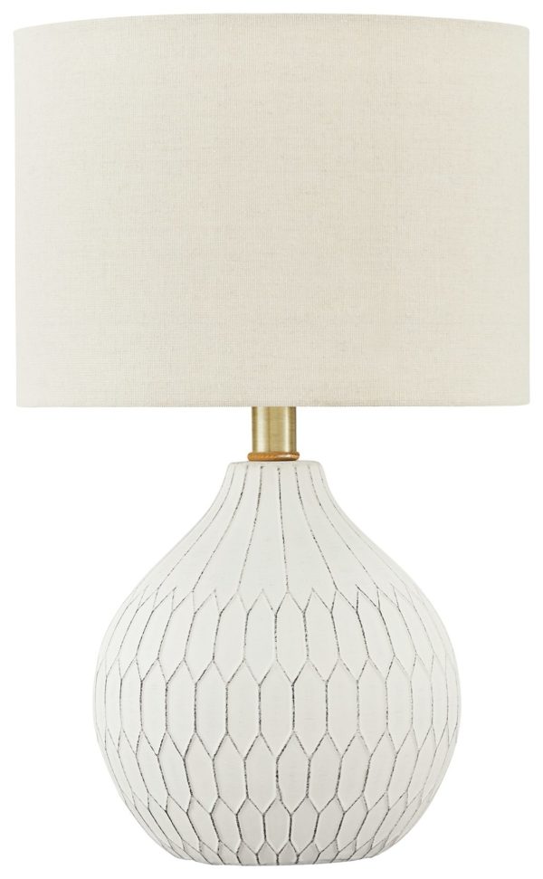 Wardmont - White - Ceramic Table Lamp (1/CN)