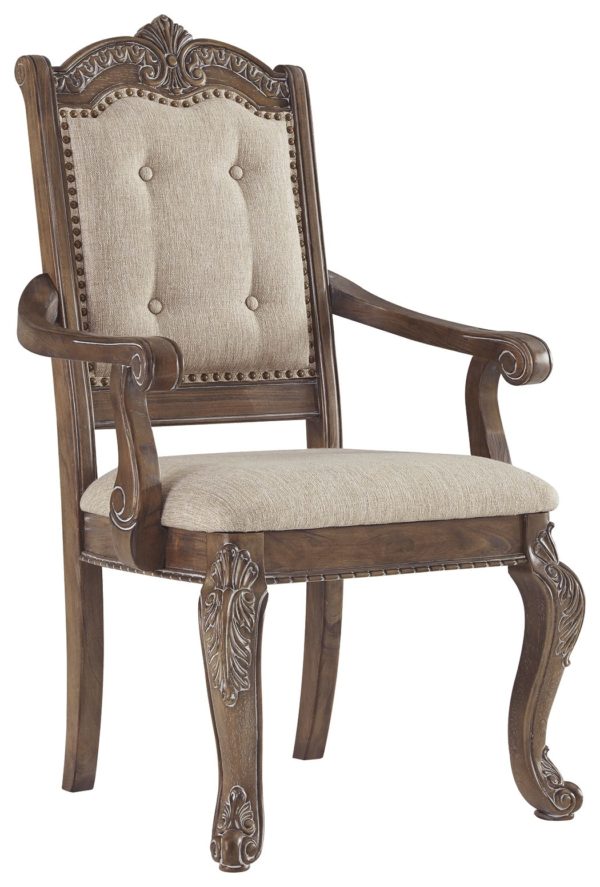 Charmond - Brown - Dining UPH Arm Chair (2/CN)