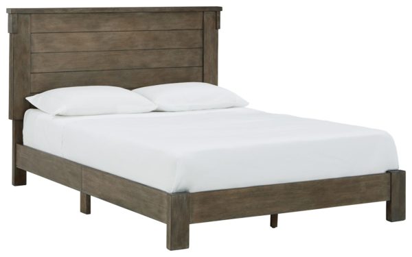 Shamryn - Grayish Brown - Full Panel Bed